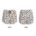 thumbnail image 3 of Rateoe Colorful Numbers Printed 2 in 1 Women's Workout Shorts for Athletic Gym Running Shorts with Phone Pockets-Medium, 3 of 7