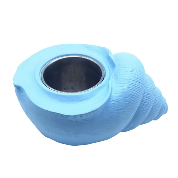 Fogata interior, cuenco para llamas, cuenco de hormigón para fuego, chimenea de Alcohol para comedor Azul