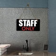 thumbnail image 6 of Staff Only 5x10 Hanging Plus Wall or Door Sign | Rustic Twine | Employees Only Business Signage, 6 of 7