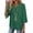 Green, variant on 3/4 Length Sleeve Summer Tops for Women Trendy Blouses V Neck Lace Shirt Beach Vacation Cruise Outfits