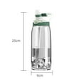thumbnail image 5 of shenmeida Water Bottle Leak Proof Transparent Large Capacity Water Jug 33.8oz Motivational Water Bottle With Straw For Gym Fitness, 5 of 8