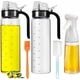 thumbnail image 1 of Botellas dispensadoras de aceite de oliva, 2 unidades, 450 ml, recipiente para condimentos con tapa automática y 1 pulverizador de aceite de 7 oz, juego de dispensador de aceite vegetal, 1 of 8