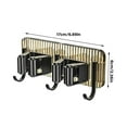thumbnail image 2 of WYQLFSB Mop Holder Wall Mount 2 Racks with 3 Hooks Upgraded Broom Organizer Wall Mount Broom Hanger Wall Mount for Home Kitchen Garden Laundry Garage, 2 of 2