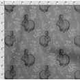 thumbnail image 4 of Soimoi Animals Printed, Poly Canvas Fabric, Decor Sewing Fabric by The Yard 56 Inch Wide,Decorative Fabric for Curtains Tote Bags, Gray, 4 of 5