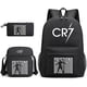 thumbnail image 1 of Moda Cr7 3pcs Conjuntos Mochila Mochila Nuevos estudiantes Capacidad Mochilas escolares Mochila Bolsa de viaje, 1 of 4