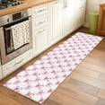 thumbnail image 4 of Cute Pink Bow Runner Rug 2x6 FT, Non Slip Hallway Carpet, White Sweet Modern Watercolor Washable Soft Floor Carpet Non-Shedding Throw Runner Carpet Long Rug for Entryway Kitchen Bedside Sliding Door, 4 of 9