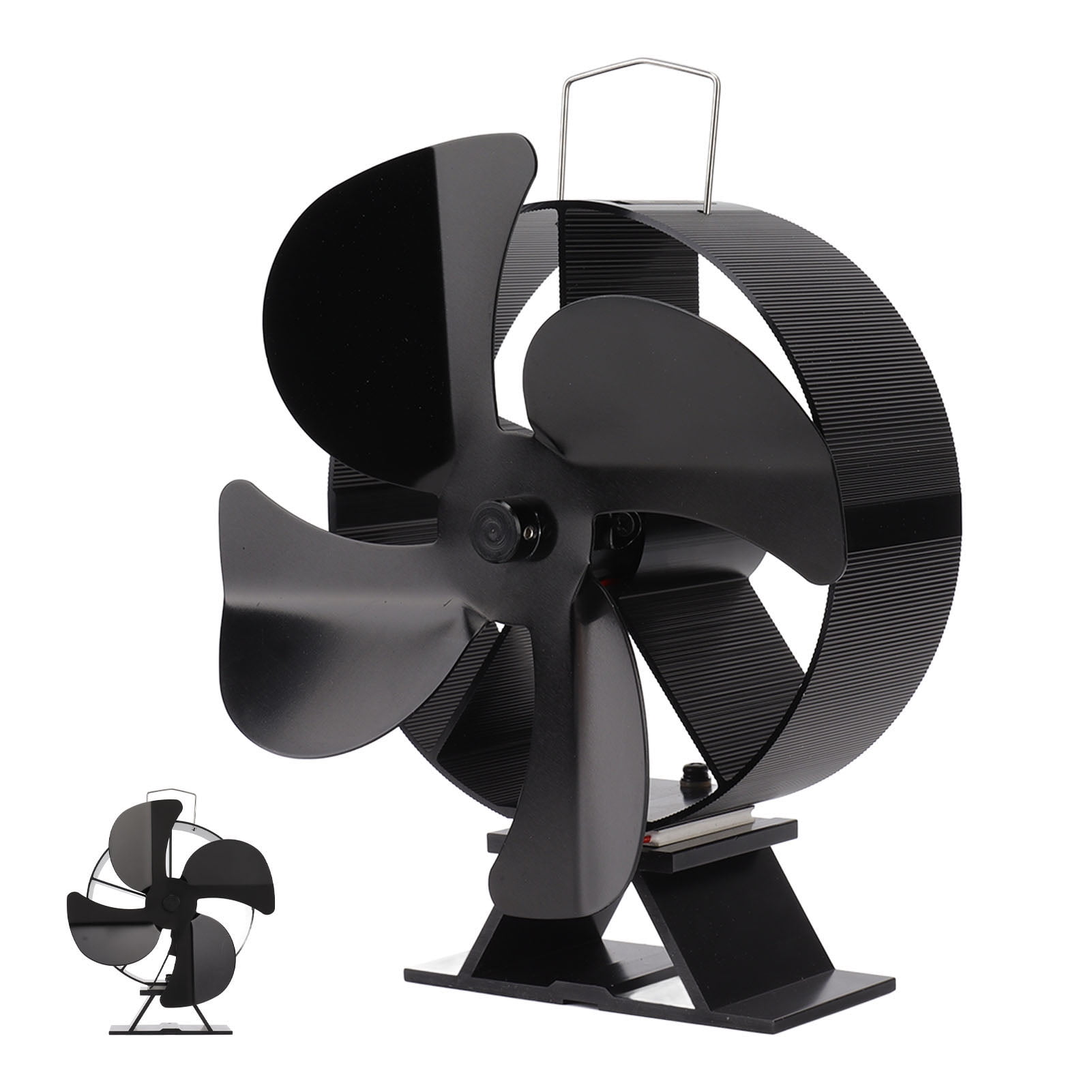 4 Vanes Wood Stove Fan, Heat Powered Aluminum Alloy Strong Wind Fireplace  Fan, Non Electric Quiet Circulating Warm Air Saving Fuel Stove Fan For Home  Gas//Wood/Log Stoves | Walmart Canada