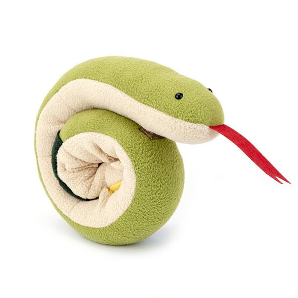 Snuffle Dog Toys Stuffed Snake Treat Dispensing Toy ChewResistant Soft