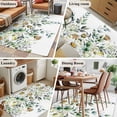 thumbnail image 6 of Eucalyptus Leaves Large Area Rugs for Bedroom Living Room, Soft Non Slip Carpet Bedside Rug, White Daisy Spring Floral Summer Botancial Rectangle Floor Cover Kitchen Accent Rug 2.7'x5' for Office, 6 of 9