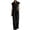 A-Black, variant on Jumpsuits for Women Wide Leg Rompers V Neck Summer Boho Pleated Ruffle Sleeveless Casual High Waisted Jumpers With Pockects