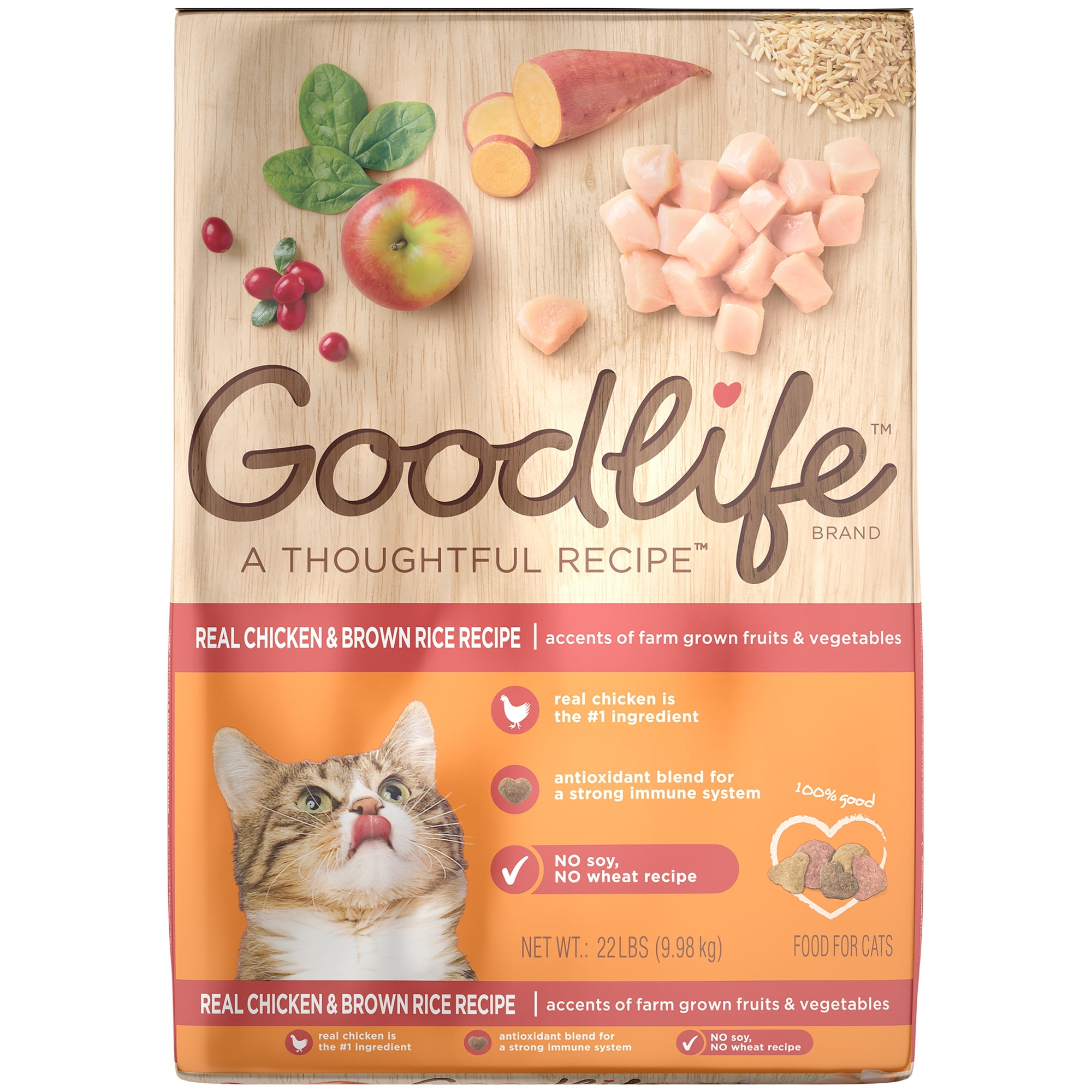 goodlife cat food 22 lbs