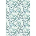 thumbnail image 2 of Idea4wall 2pcs Tropical Leaves Fresh Botanical Green and Blue Tones Wall Murals, Removable Self-Adhesive Stick Wallpaper Large Wall Stickers for Home Decorative, 48"x120", 2 of 5