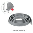 thumbnail image 2 of REGALWOVEN Collapsible Shower Barrier Stopper T-shape Water Splash Guard Blocker for Bathroom Gray 98 inch, 2 of 6