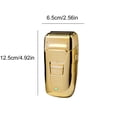 thumbnail image 3 of LEEYNEER Mini Foil Shaver for Men Barber  Double Electric Foil Trimmer  Professional Electric Razor  Close Shaver  Cordless Rechargeable with USB  Gold, 3 of 6