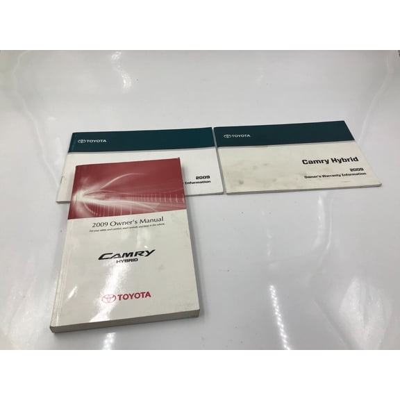 2009 Toyota Camry Hybrid Owners Manual Set OEM F04B02030