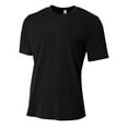 thumbnail image 2 of A4 Spun Poly Tee For Men in Black N3264, 2 of 2
