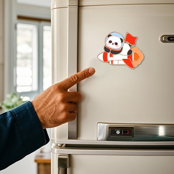 Panda Themed Fridge Magnets, Chinese Style Refrigerator Magnets with Cute Panda Patterns, Decorative Magnetic Clips for Kitchen Office Whiteboards, Great Wall Inspired Gift for Home Decor