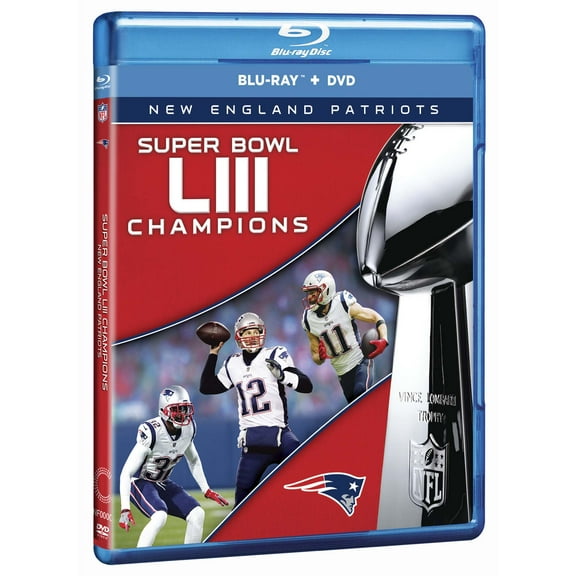 New England Patriots Super Bowl LIII Champions DVD/Blu-ray Combo