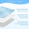 thumbnail image 4 of Ironing Mat Portable Ironing Blanket for Table Top Travel Ironing Pad for Washer Dryer 27.6" x 47.2" Light Blue Icy Texture, 4 of 6