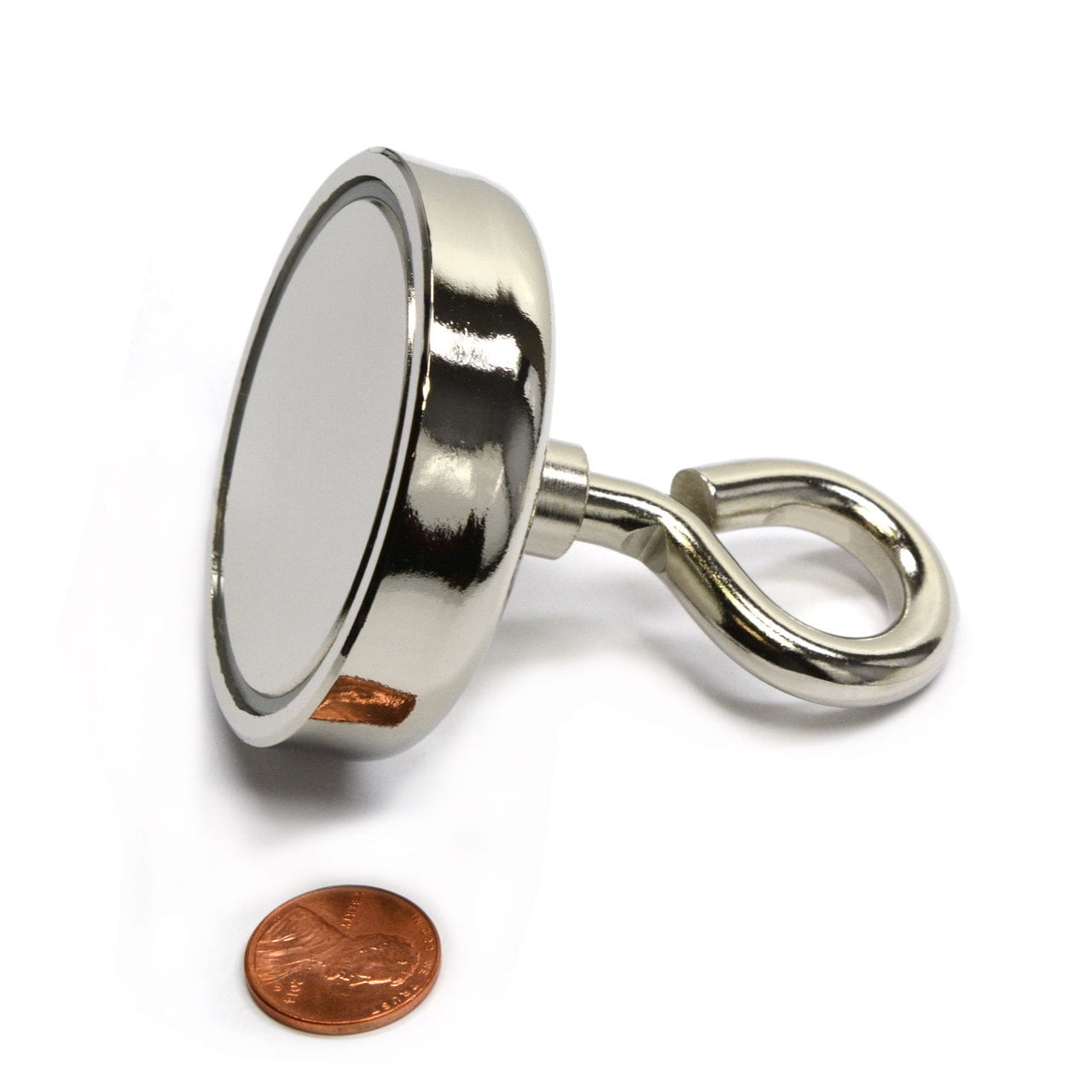 CMS Magnetics® 249lbs 2.36"x0.59" Neodymium Cup Magnet With Eyebolt