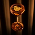 thumbnail image 5 of Viski Nouveau Champagne Coupe Glasses, Home Bar Gifts, 6.5oz Set of 2 Amber, 5 of 9