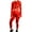 Red (crop top legging set), variant on Miraculous Womens Seamless with Thumb Holes High Waisted Leggings Ladybug