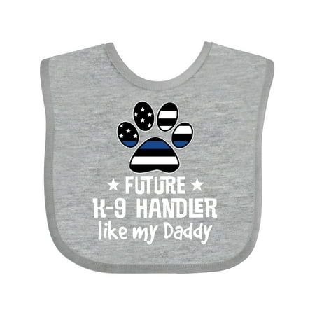 

Inktastic Future K-9 Handler Like Daddy Police Dog Gift Baby Boy or Baby Girl Bib