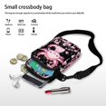 thumbnail image 7 of HELLHERO Crossbody Small Crossbody Bags Candy Cane and Snowflake Stylish Polyester with Adjustable Strap Adults 4.33x1.97x7.09 Travel, Outdoor and Daily Use, 7 of 7
