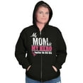 thumbnail image 4 of My Mom My Hero Together We Will Win Unisex Fleece Graphic Zip Up Hoodie Brisco Brands 5X, 4 of 5