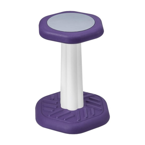 Kids Wobble Chair, Active Chair with Sponge Cushion, Wobble Stool Improves Focus, Posture and Calm Children, Ideal for Schools and Home, Age 7-14, Purple Non-Adjustable Height
