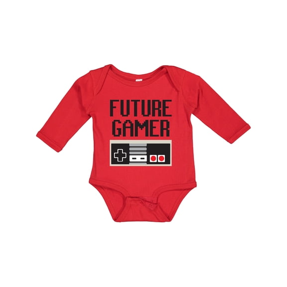 Inktastic Future Gamer Boys or Girls Long Sleeve Baby Bodysuit