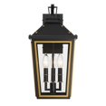 thumbnail image 4 of HAW-602-MK-TG Crystorama Lighting Hawkins - 3 Light Outdoor Wall Mount-19.5 Inch Tall and 9.5 Inch Wide, 4 of 7