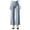 Light Blue, variant on Lenpel Womens Work Pants Fashion Lounge Button High Waist Crossover Trousers Stretch Straight Leg Business Dress Slacks