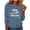 Navy-Inverlee Sweatshirt, variant on Women's Yes I'm Always Freezing Letter Print Crew Neck Sweatshirt Long Sleeve Drop Shoulder Loose Fall Graphic Tops Pink M