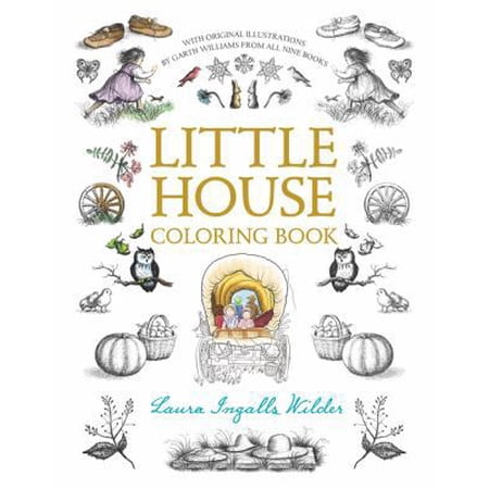 Pre-Owned Little House Coloring Book: Coloring Book for Adults and Kids to Share (Paperback) 0062572318 9780062572318