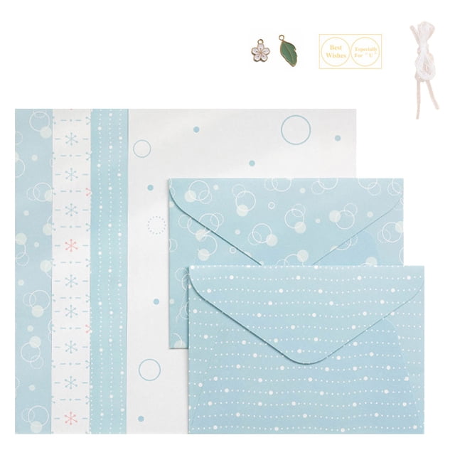 1 juego que incluye papel de carta y sobre Papel de carta: 25CM * 17,6CM, sobre: 18CM * 13CM
