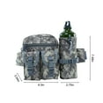 thumbnail image 2 of Sports Water Bottle Multi Functional Waist Pack, Shoulder Hip Belt Bag Packs Water Resitive Waist Bag Pouch Hiking Climbing Outdoor Bumbag with Water Bottle Pocket Travel Water Bottle, 2 of 7