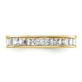 thumbnail image 3 of 14k Polished Size 5 Channel-set 2 carat Princess Diamond Complete Eternity Band, 3 of 5