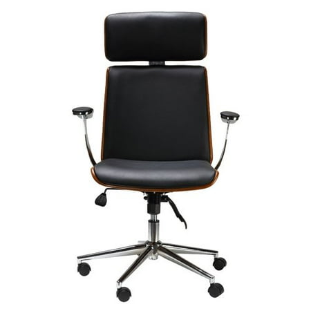 brayden studio redmayne swivel genuine leather office chair