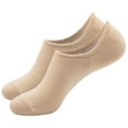 thumbnail image 2 of Beige Socks No Show Socks for Women Women's Cotton Socks Non Slip Socks, 2 of 4