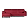 thumbnail image 3 of Sala Modular Sofá Cama Reversible de Lino Rojo Makora Modelo Chiara, 3 of 9
