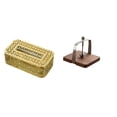 thumbnail image 1 of Elegante Organizador Y Dispensador De Papel De Seda Para Baño, Cocina, Oficina, Hogar, Restaurante, Con Base De Madera Y Soporte Para Servilleteros., 1 of 7