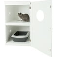 TRIXIE 2Story Cat Litter Box Enclosure, Hidden Litter, Indoor Cat
