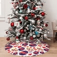 thumbnail image 5 of Lsque rock Skull record heart Print Christmas Tree Skirt, Tree Skirt with Ties or Velcro, Perfect for Holiday Decorations, Halloween, and New Year-48", 5 of 7
