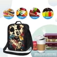 thumbnail image 4 of Mickey Mouse Sac à Lunch, Boîte à Lunch Isolée, Réutilisable avec Poches Latérales pour Travail, École, Pique-Nique, Randonnée, Voyage, Enfants, Hommes et Étudiants de Plus de 3 Ans, 4 of 8