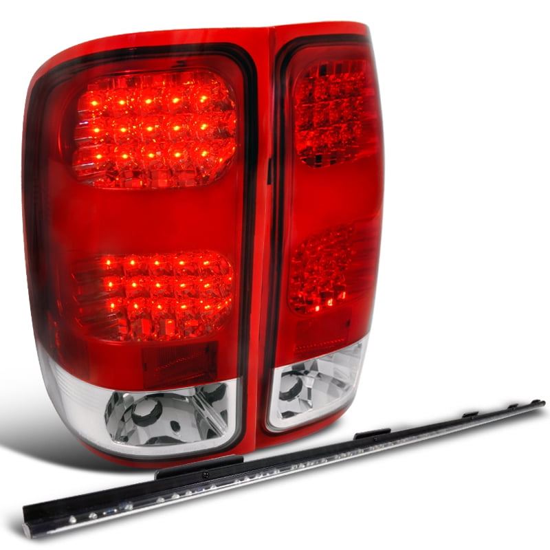 SpecD Tuning For 20072013 Gmc Sierra Red Clear Led Tail Lights + 60