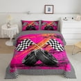 thumbnail image 2 of Castle Fairy Car Flag Full Size Comforter Sets,Vintage Geometric Plaid Bedding Sets, 2 of 8