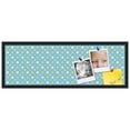 thumbnail image 2 of PinPix 36x12 Custom Cork Bulletin Board Blue - White Dots Poster Board Has a Fabric Style Canvas Finish, Framed in Blue - White Dots, by ArtToFrames (PinPix-345), 2 of 6