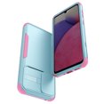 thumbnail image 3 of SaniMore for Samsung Galaxy A33 5G (6.4" 2021) Case, [Sliding Camera Window] Wireless Charging Shockproof Drop Resistant Hybird PC TPU Anti-slip Heavy Duty Protective Shell, Green+Pink, 3 of 7