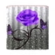 thumbnail image 5 of Juego de ropa de baño y accesorios de 4 piezas Etoshopy con cortina de ducha con diseño de rosas en 3D, 5 of 8
